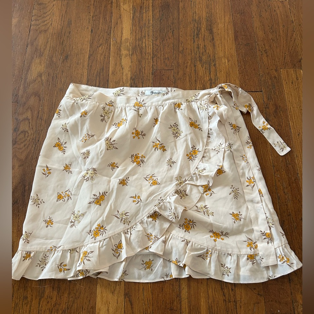 Madewell Floral Wrap Skirt